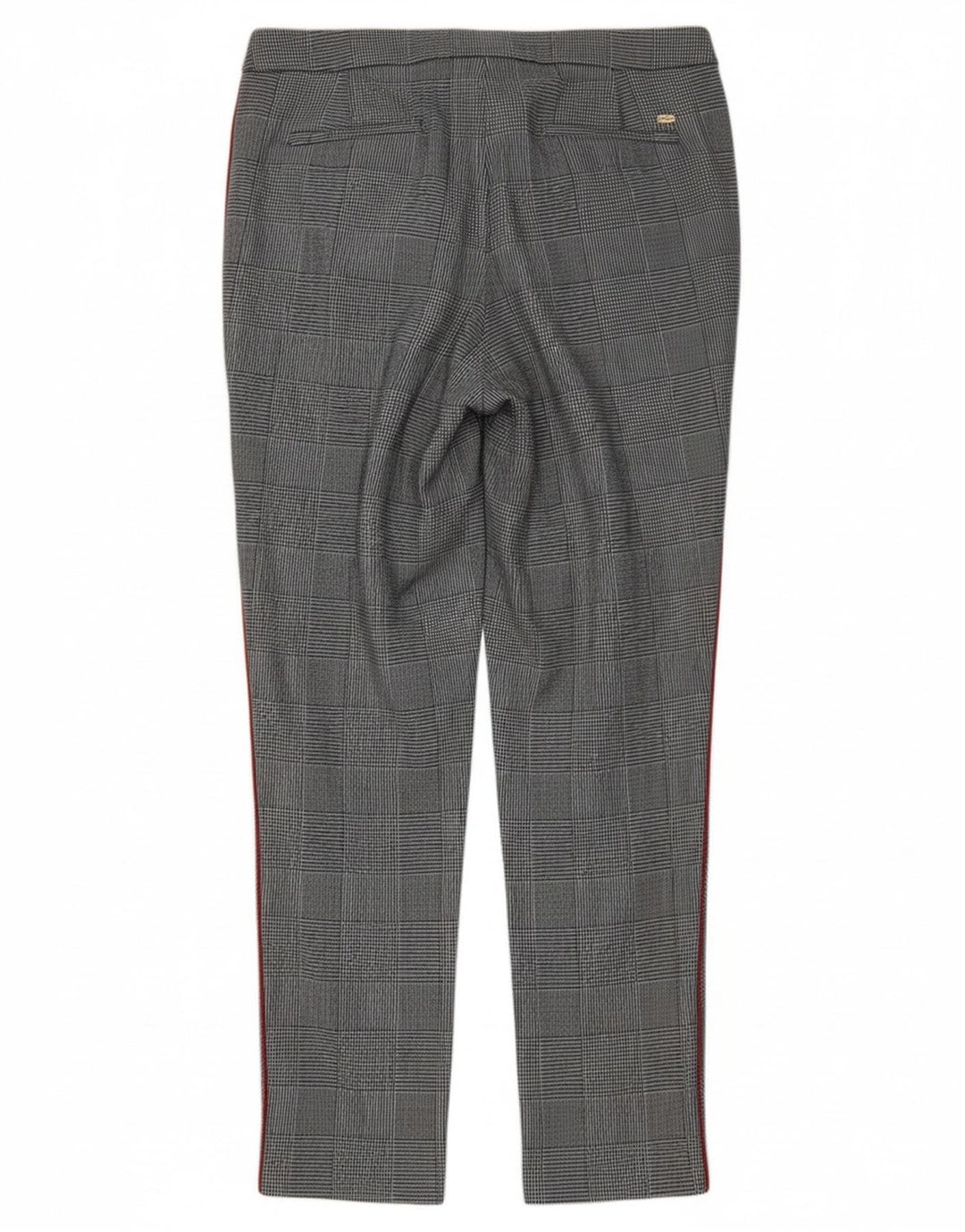 TOMMY HILFIGER Womens Slim Suit Trousers US 8 Medium W30 L29 Grey Check