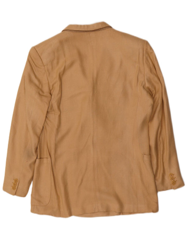 Vintage herre dobbeltradet blazerjakke IT 50 Large Beige