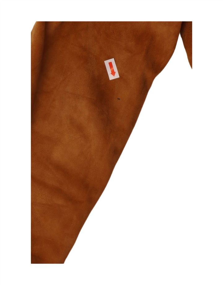 Vintage Dame 2-knaps Ruskind Blazer Jacket UK 8 Small Beige