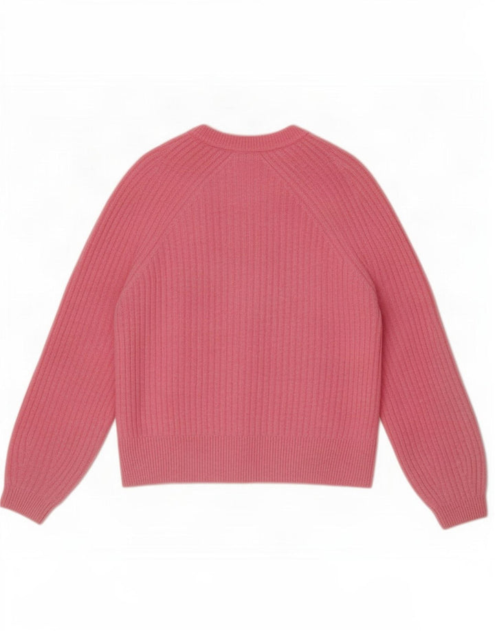 Marks & Spencer Dame Cardigan Sweater UK 14 Medium Pink Akryl