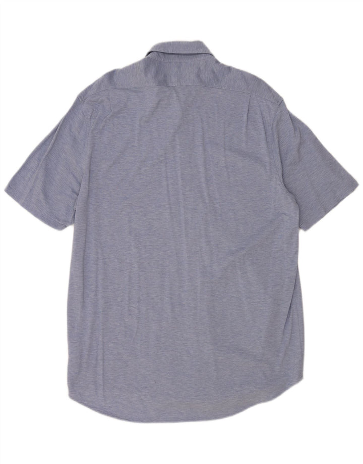 Polo Ralph Lauren Herre Slim Fit kortærmet skjorte XL blå bomuld