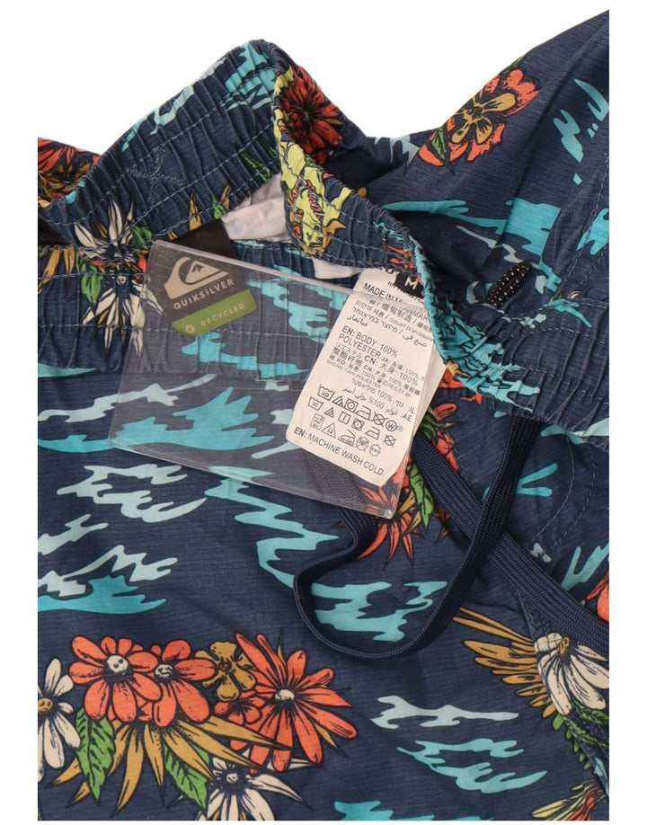 Quiksilver Badeshorts til mænd Medium Navy Blue Floral Polyester