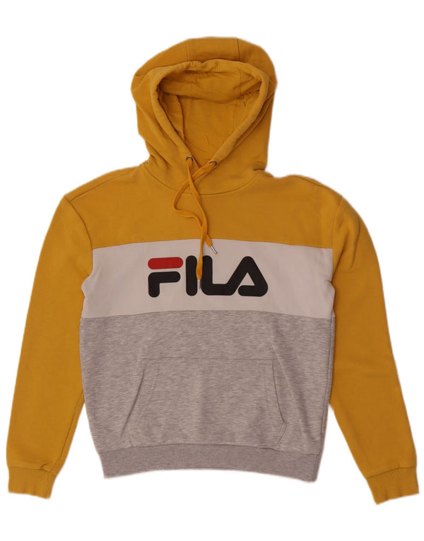 Fila Grafisk hættetrøje til kvinder UK 6 XS Flerfarvet Colourblock
