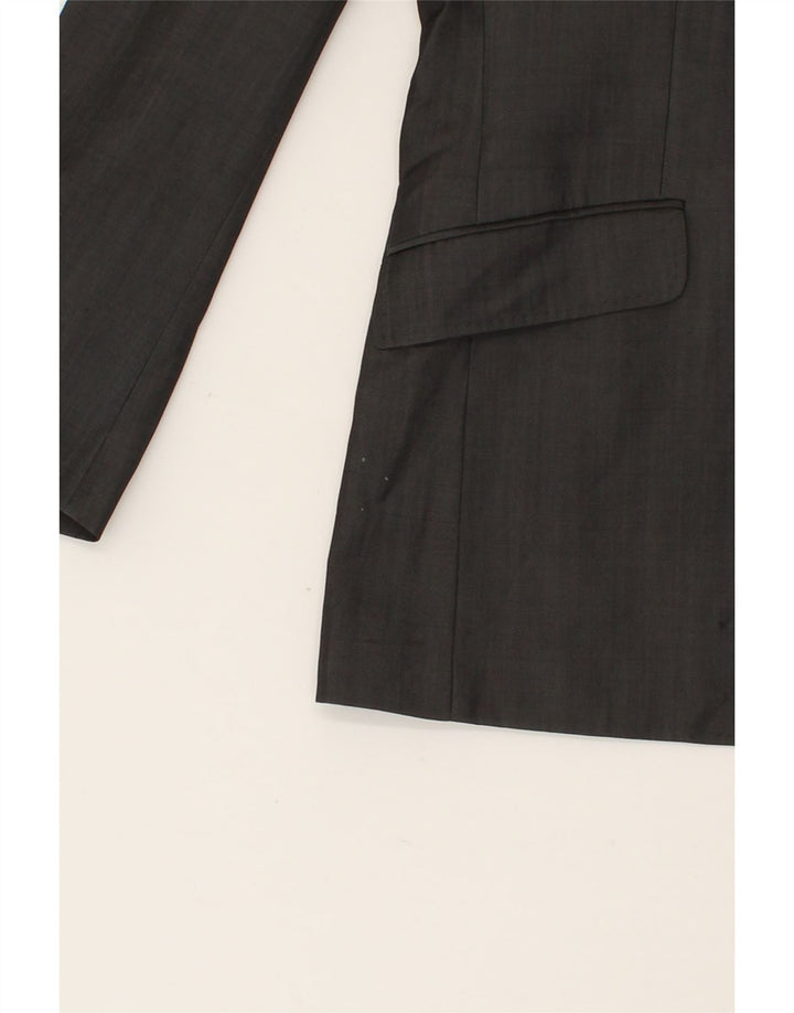 TED BAKER Mens 2 Button Blazer Jacket UK 40 Large Grey Wool Vintage Ted Baker and Second-Hand Ted Baker from Messina Hembry 