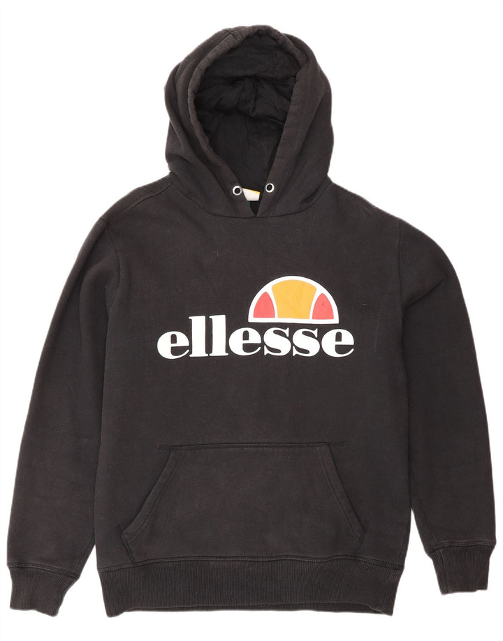 ELLESSE Grafisk hættetrøje til mænd mellem sort bomuld