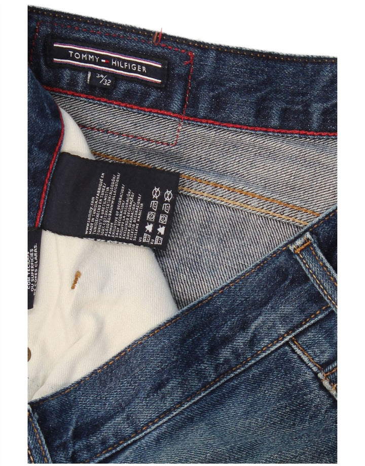 TOMMY HILFIGER Straight jeans til mænd W34 L32 blå bomuld