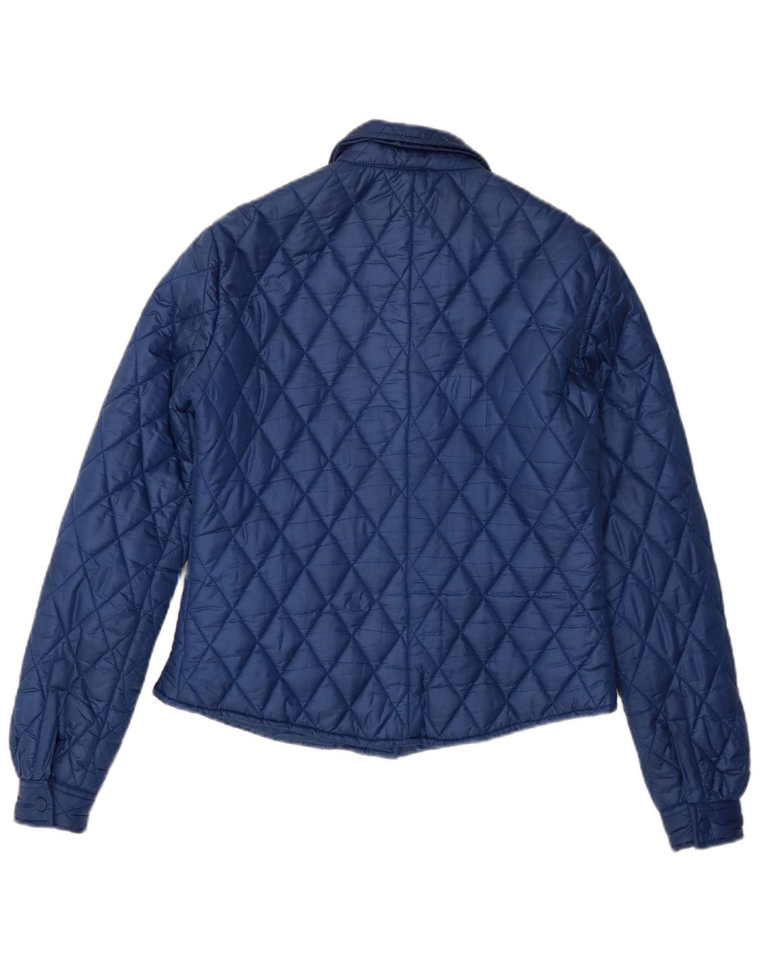Aspesi Quiltet jakke til kvinder UK 12 Medium Blue Polyester