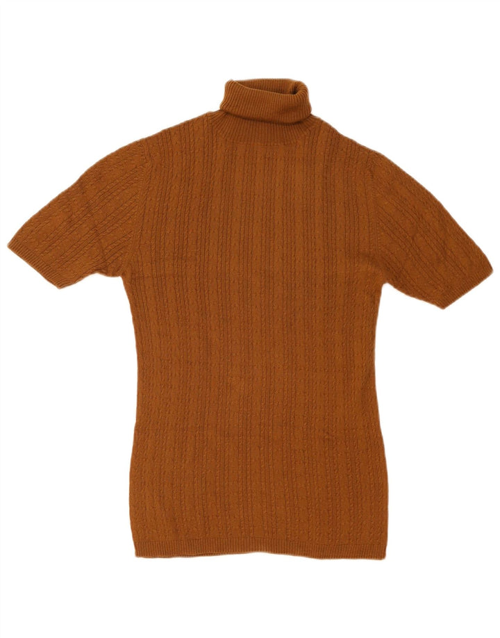 Massimo Dutti Dame Rullehals Sweater UK 14 Stor Brun