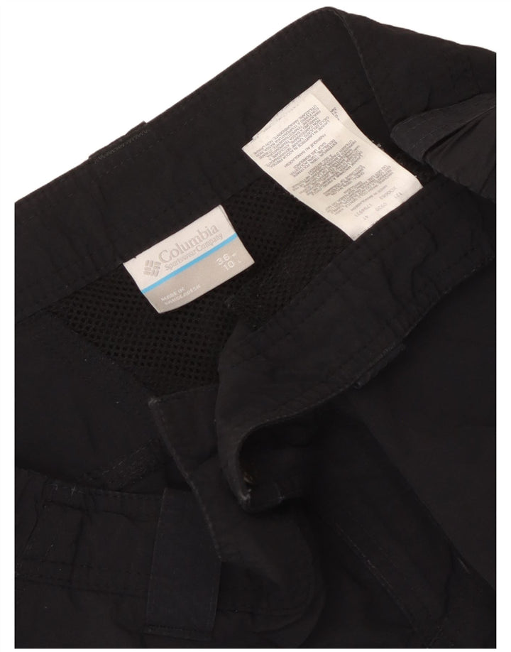 Columbia Herre Cargo Shorts W36 Stor sort nylon
