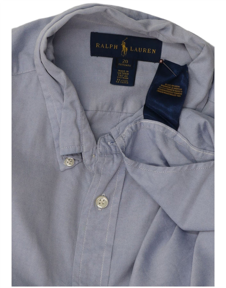 Ralph Lauren drengeskjorte 15-16 år blå bomuld
