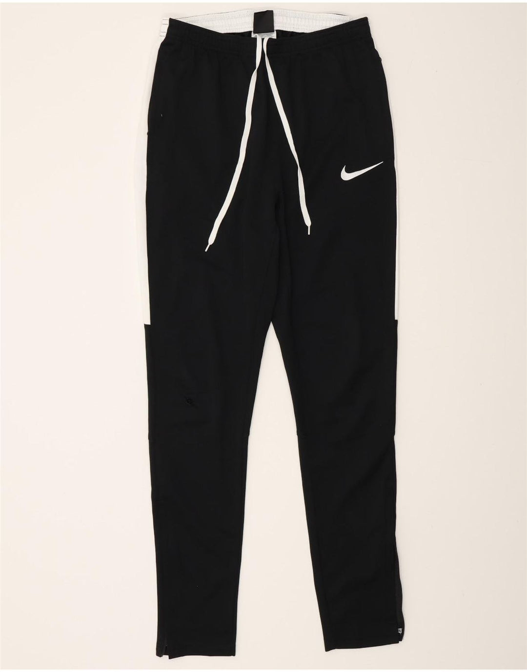 NIKE Dri Fit træningsdragt bukser til mænd Small Black Colourblock Polyester