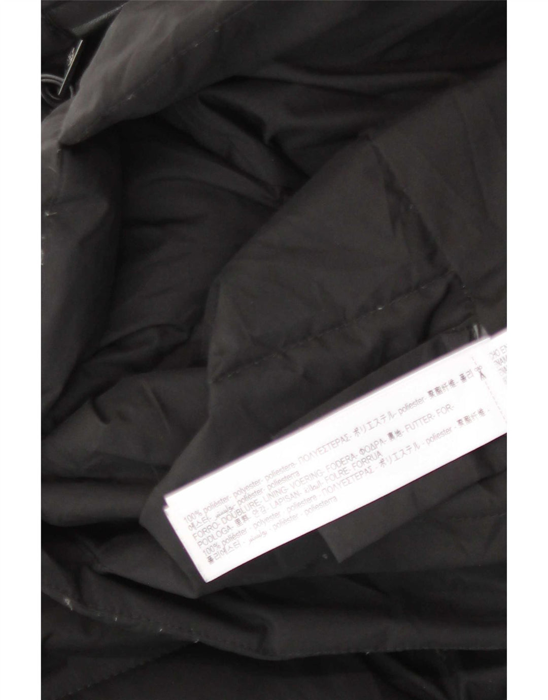 Massimo Dutti Dame Polstret Jakke UK 10 Small Black Polyester