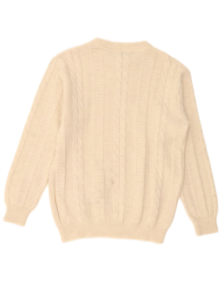 Pierre Cardin Herre Boat Neck Jumper Sweater Stor Beige