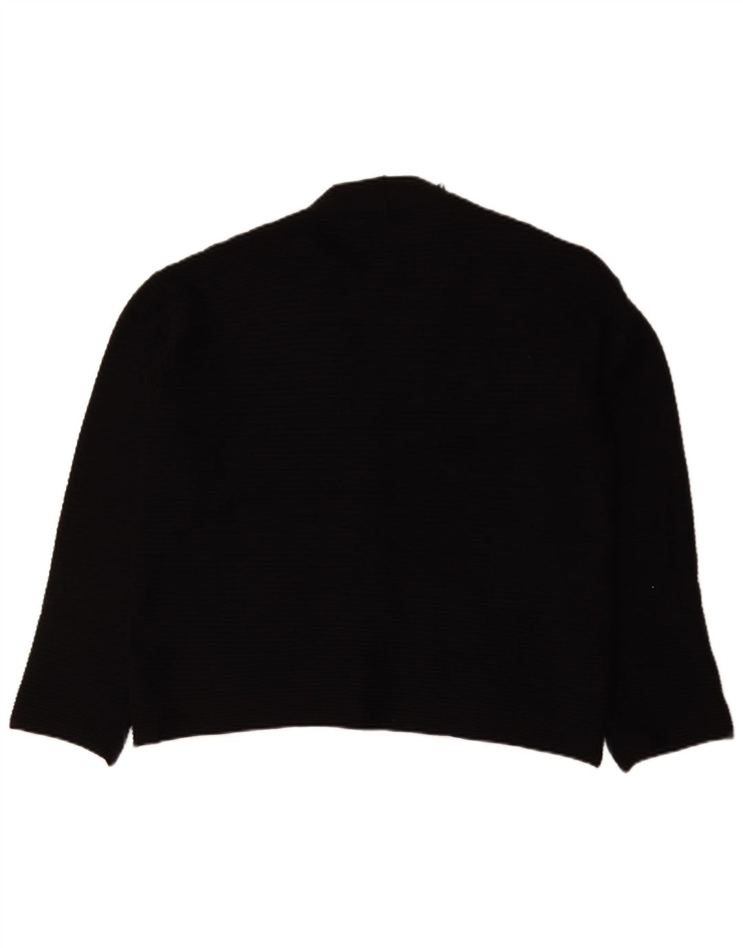 Zara Dame Oversized Cardigan Sweater UK 10 Small Black Viscose