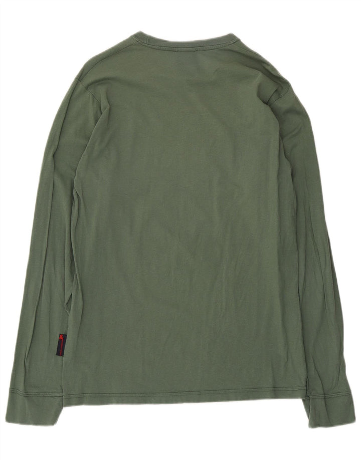 Dolce & Gabbana Dame Top Langærmet IT 48 XL Khaki Bomuld