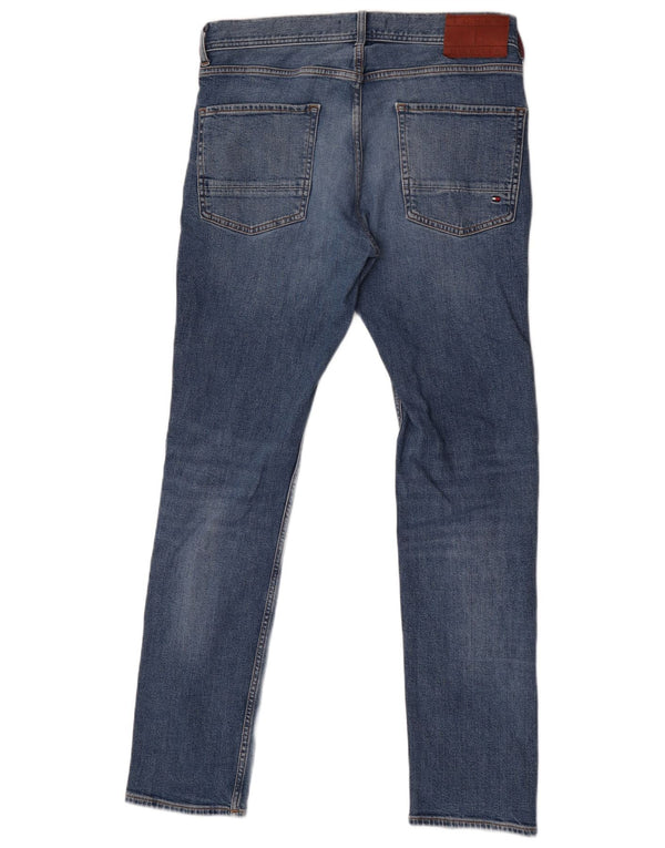 Tommy Hilfiger Herre Denton Straight Jeans W32 L32 Blå