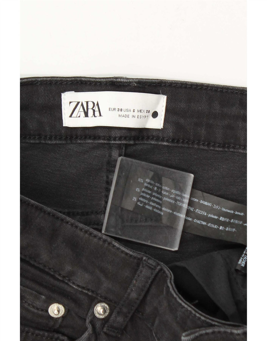 Zara Dame Flared Jeans EU 38 Small W28 L31 Grå Bomuld