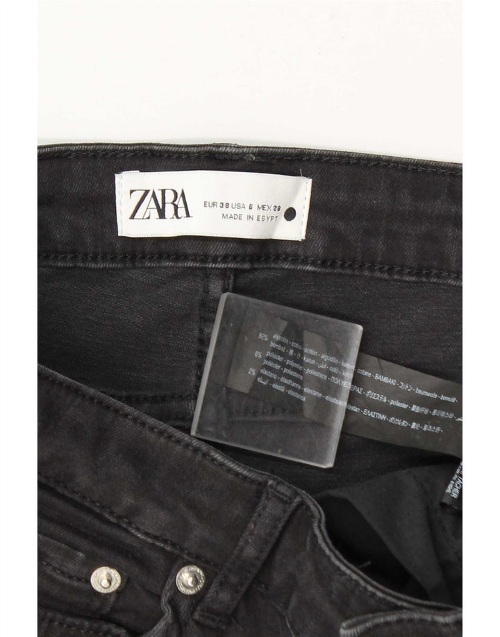 Zara Dame Flared Jeans EU 38 Small W28 L31 Grå Bomuld