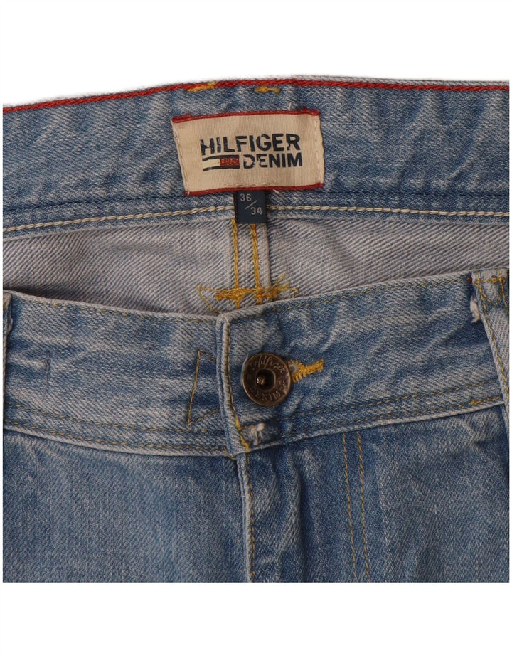 Tommy Hilfiger Herre Slim Jeans W36 L34 Blå Bomuld