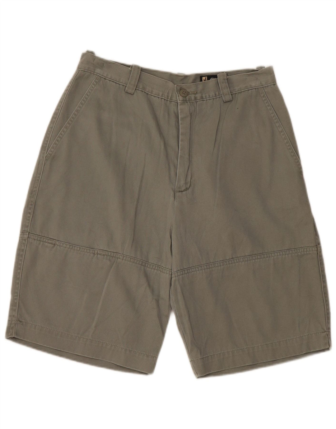EDDIE BAUER højtaljede chinoshorts til kvinder US 10 Large W28 Khaki Bomuld