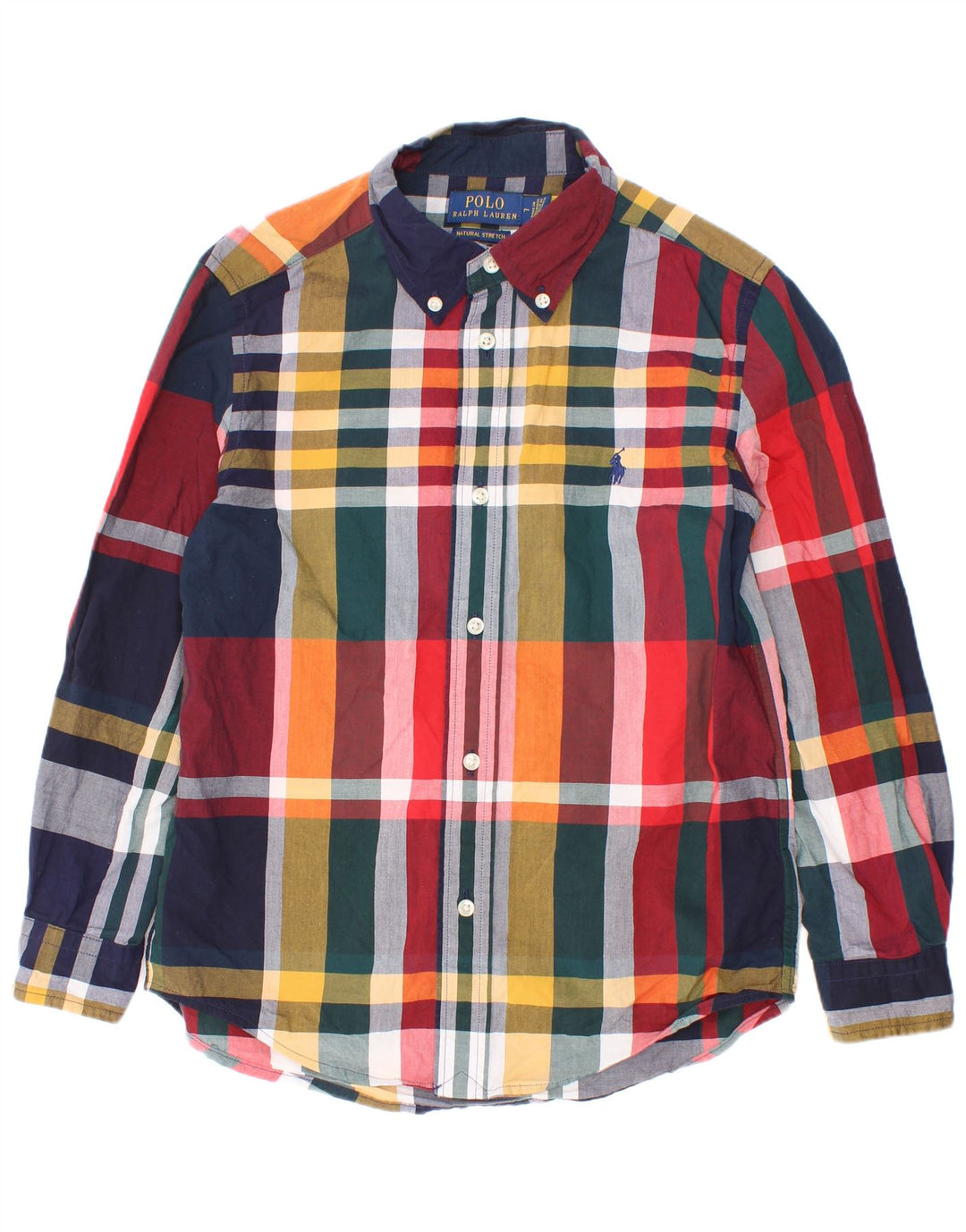 Polo Ralph Lauren drengeskjorte 6-7 år flerfarvet ternet bomuld