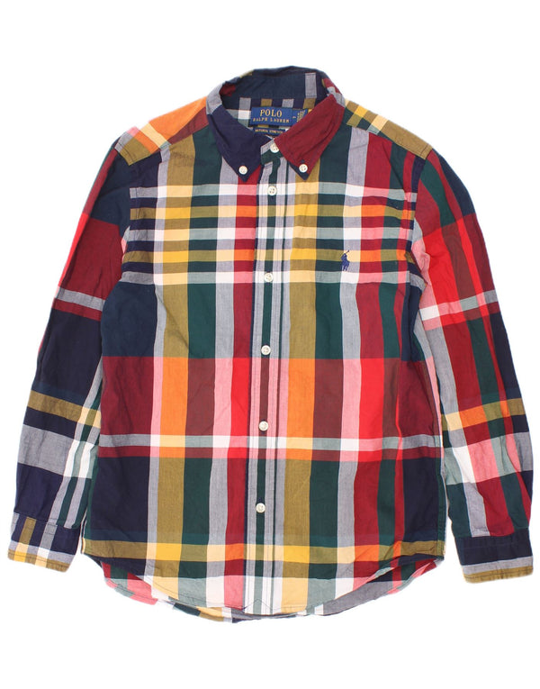 Polo Ralph Lauren drengeskjorte 6-7 år flerfarvet ternet bomuld