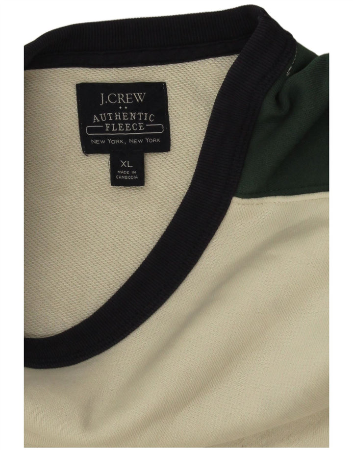 J. Crew Herre Sweatshirt Jumper XL Flerfarvet Colourblock Bomuld