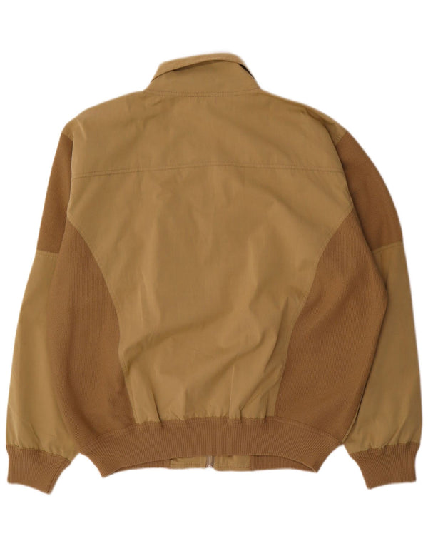 Vintage bomberjakke til mænd IT 52 XL Beige Colourblock