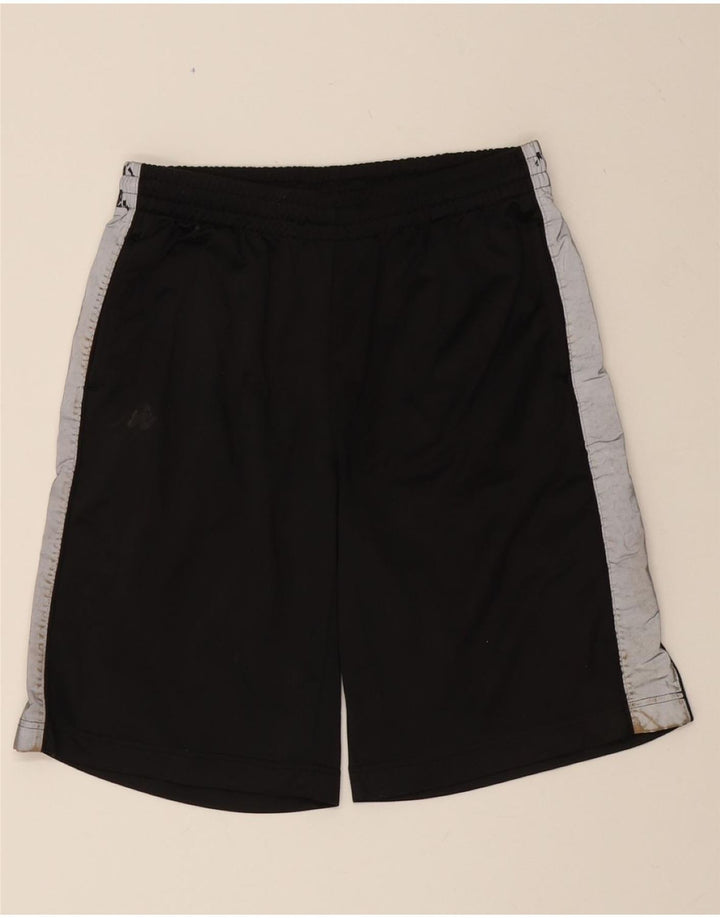 KAPPA Mens Sport Shorts Medium Black Colourblock Polyester Vintage Kappa and Second-Hand Kappa from Messina Hembry 