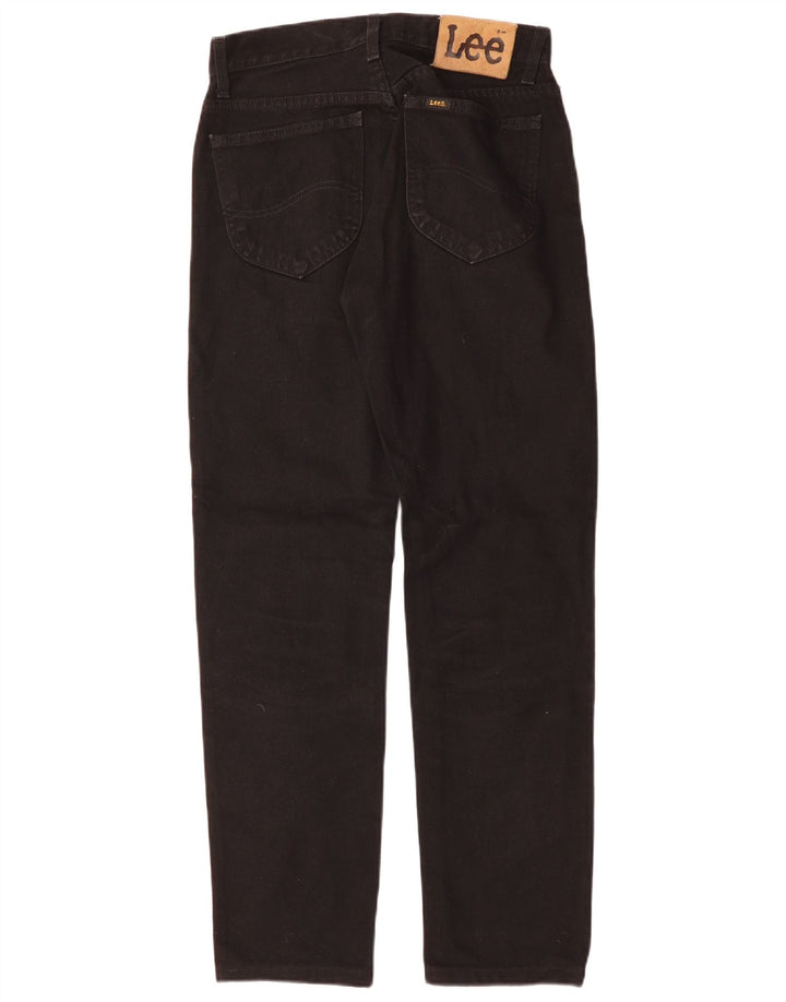 Lee Mens Seattle Straight Jeans W30 L30 Sort Bomuld