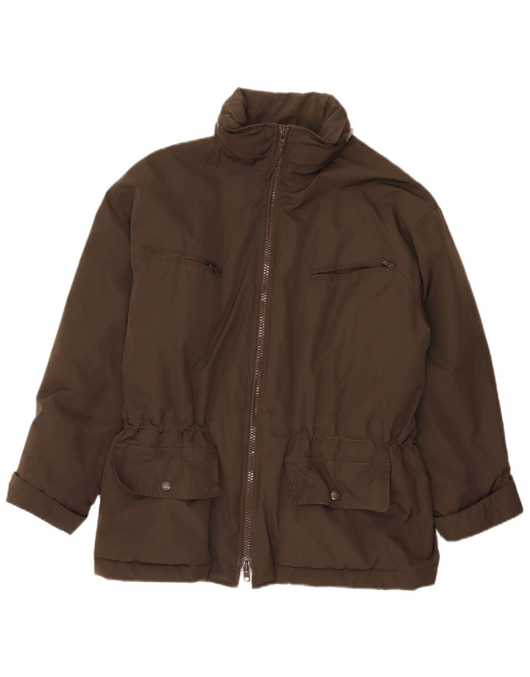 Alberto Aspesi Dame Utility Jacket UK 36 Small Brown Polyester