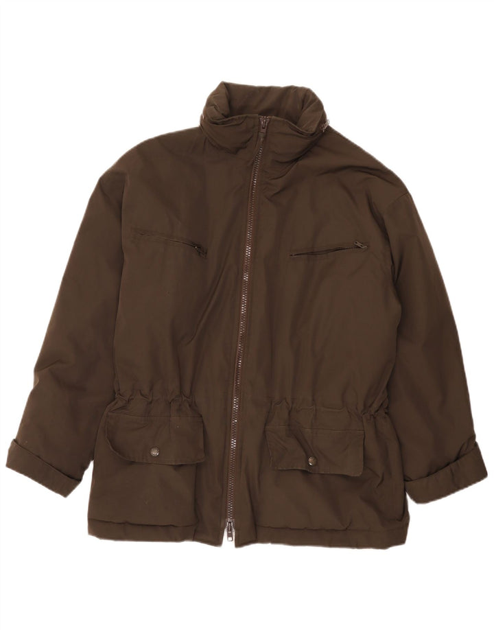 Alberto Aspesi Dame Utility Jacket UK 36 Small Brown Polyester