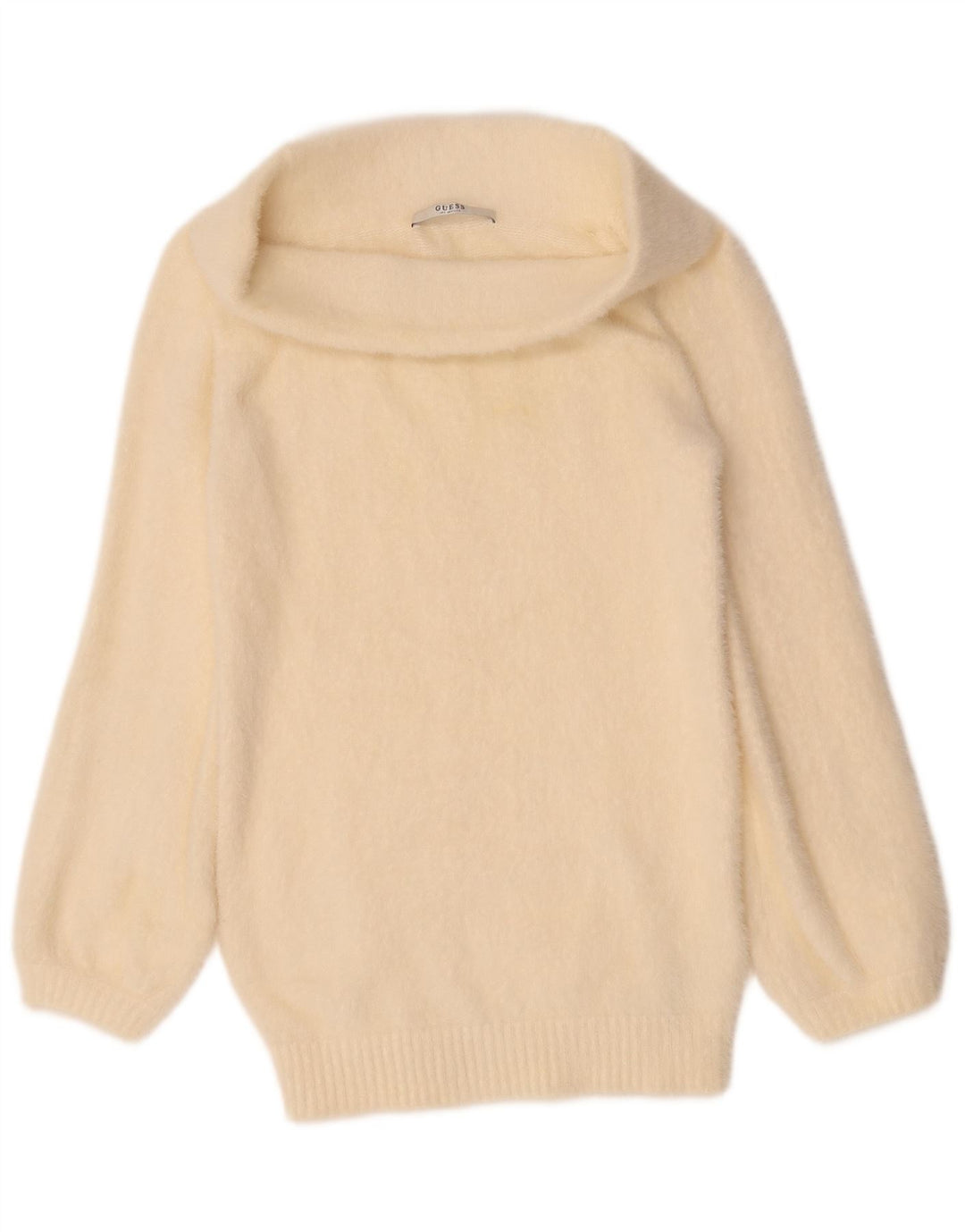 Guess Womens Oversized trøjetrøje med rullehals UK 4 XS Off White Polyamid