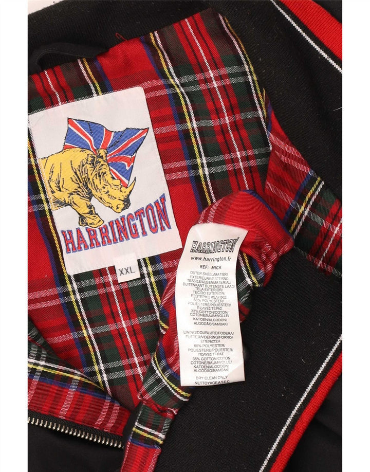 Vintage Bomberjakke til mænd UK 44 2XL Sort Polyester Retro