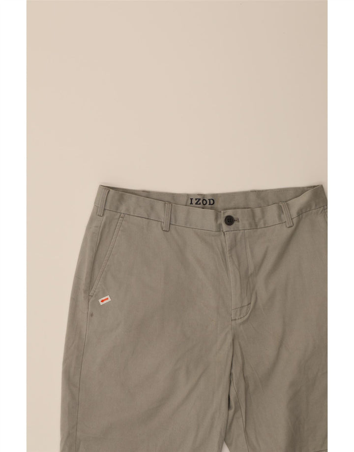 IZOD Mens Chino Shorts W32 Medium Grey Cotton Vintage Izod and Second-Hand Izod from Messina Hembry 