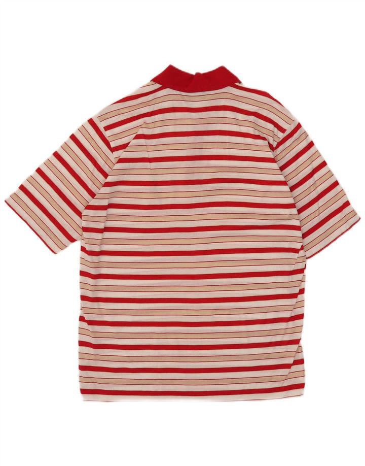 Amerigo Vespucci Herre poloshirt Medium rødstribet bomuld