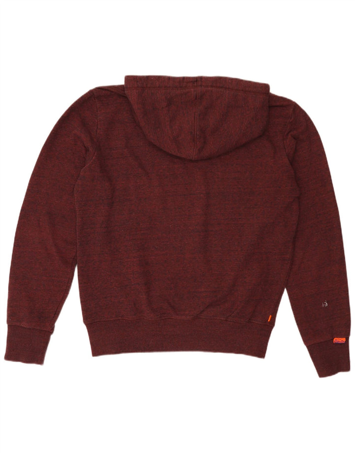 Superdry Grafisk hættetrøje til mænd XL Burgundy Polyester