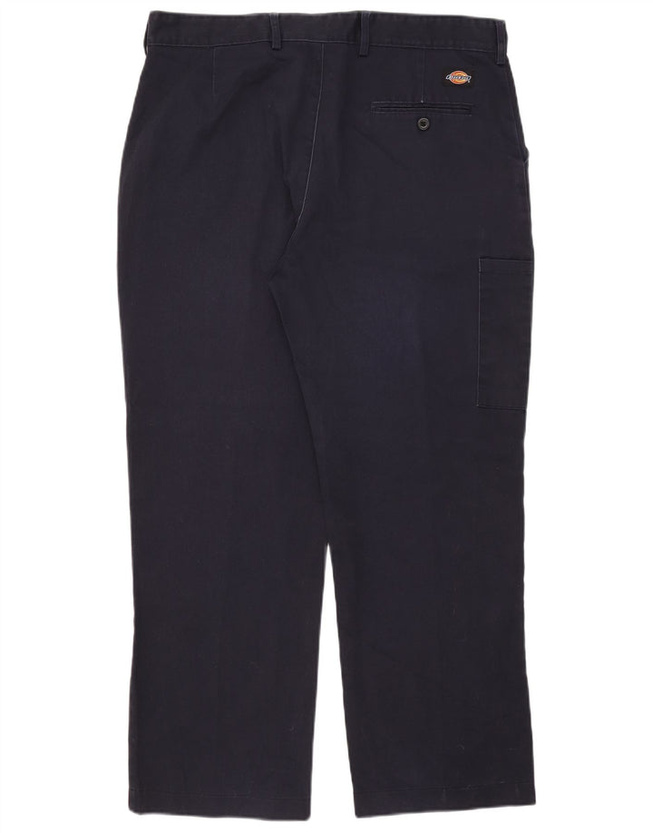 Dickies Straight Cargo bukser til mænd W38 L28 Marineblå polyester