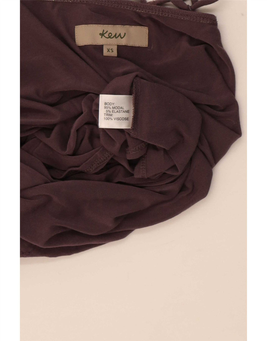Vintage Dame Cami Top UK 4 XS Maroon Modal