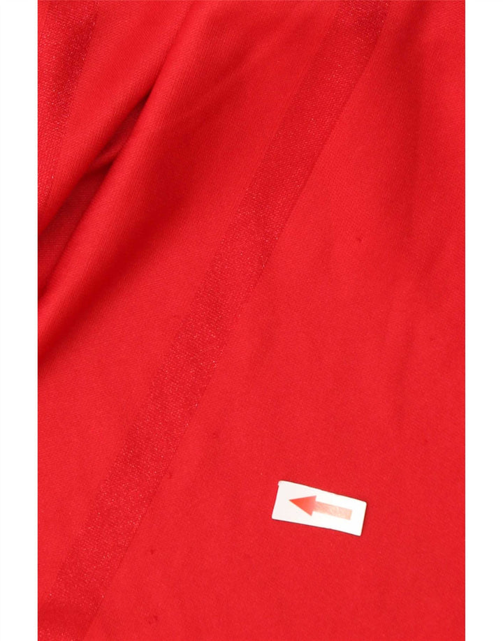Adidas Herre Climalite T-Shirt Top 3XL Rød Colourblock Polyester