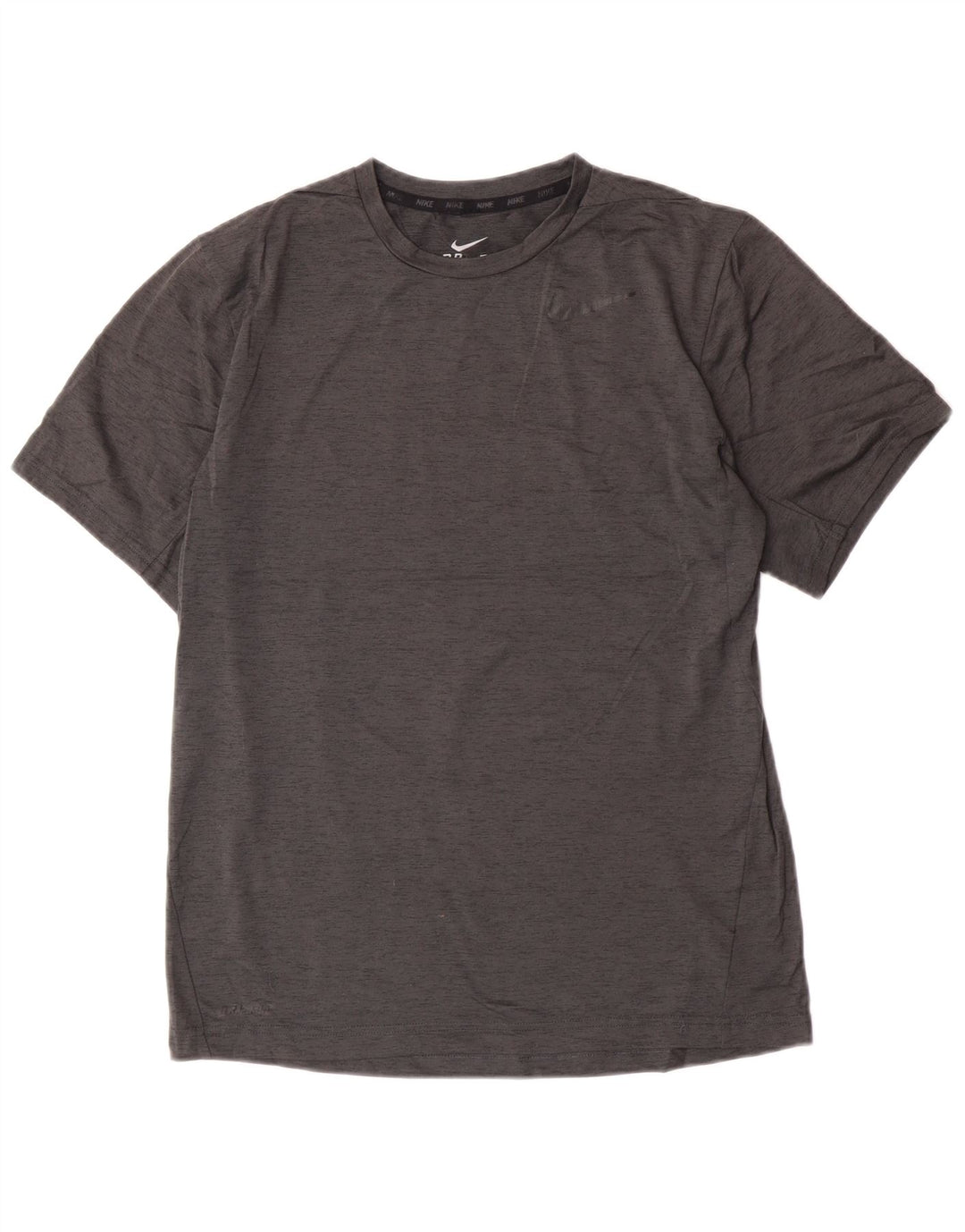 Nike Herre Dri Fit T-shirt Top Lille grå Flecked Polyester