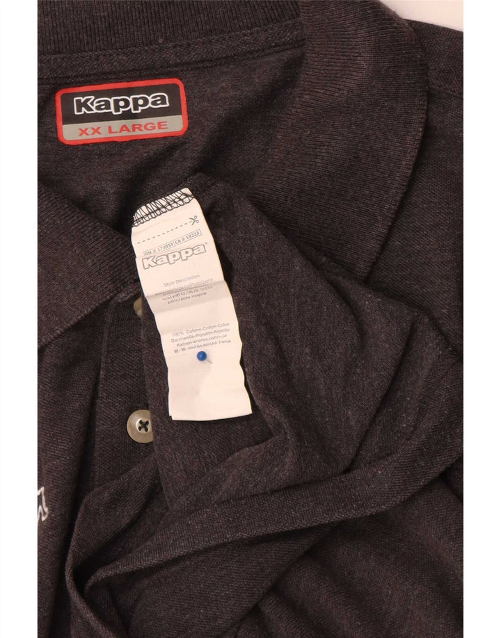 Kappa herre poloshirt 2XL grå bomuld