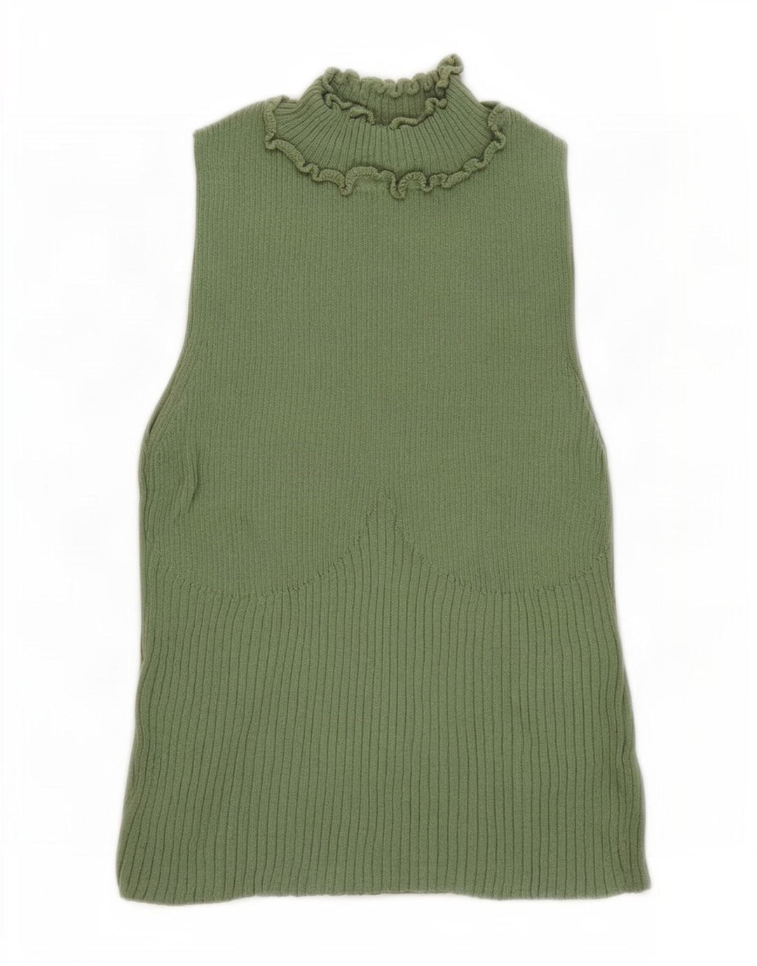 Topshop Dame Crop Vest Top UK 8 Lille Grøn