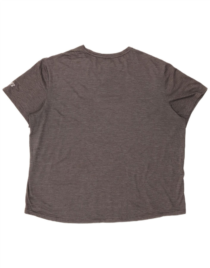 RUSSELL ATHLETIC Herre T-Shirt Top 2XL Grå Polyester