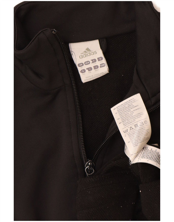 Adidas træningsdragt topjakke til kvinder UK 16 Stor sort polyester