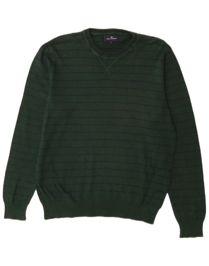 MARKS & SPENCER Herre Blue Harbor Crew Neck sweater mellemgrøn