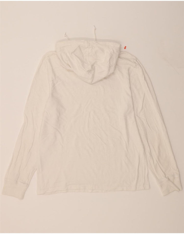CHAMPION Mens Graphic Hoodie Jumper Medium White Cotton Vintage Champion and Second-Hand Champion from Messina Hembry 