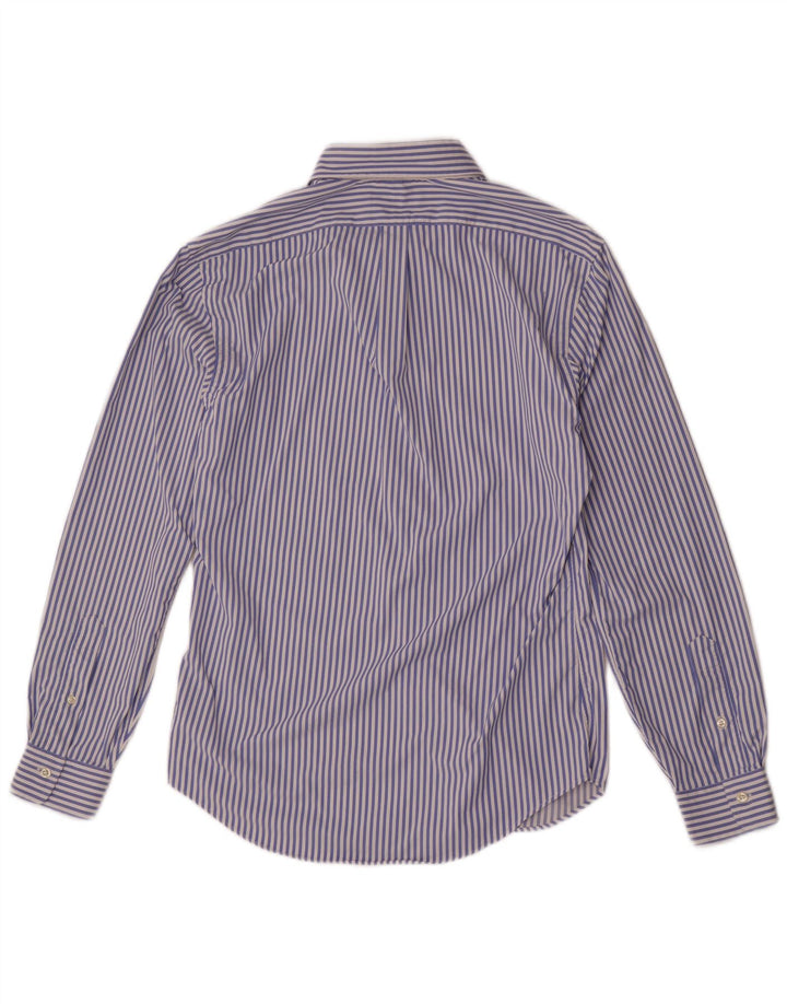 Ralph Lauren Herre Slim Fit skjorte Medium Blue Pinstripe Nylon