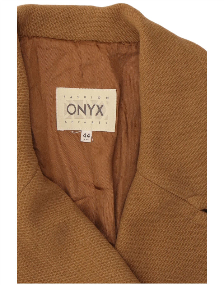 Onyx Dame Dobbeltradet Frakke IT 44 Medium Brun Uld