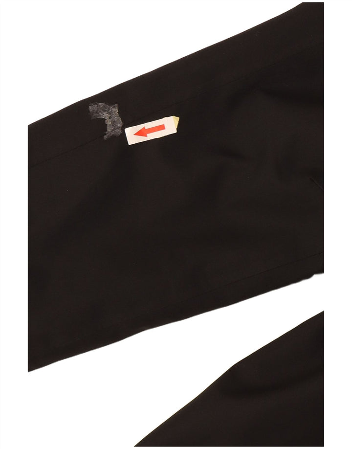 Bergson Dame Hooded Windbreaker Coat UK 10 Small Black Polyester